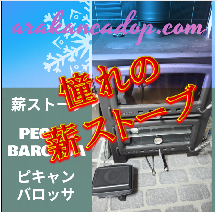 薪ストーブ ピキャン バロッサで薪が燃える様子